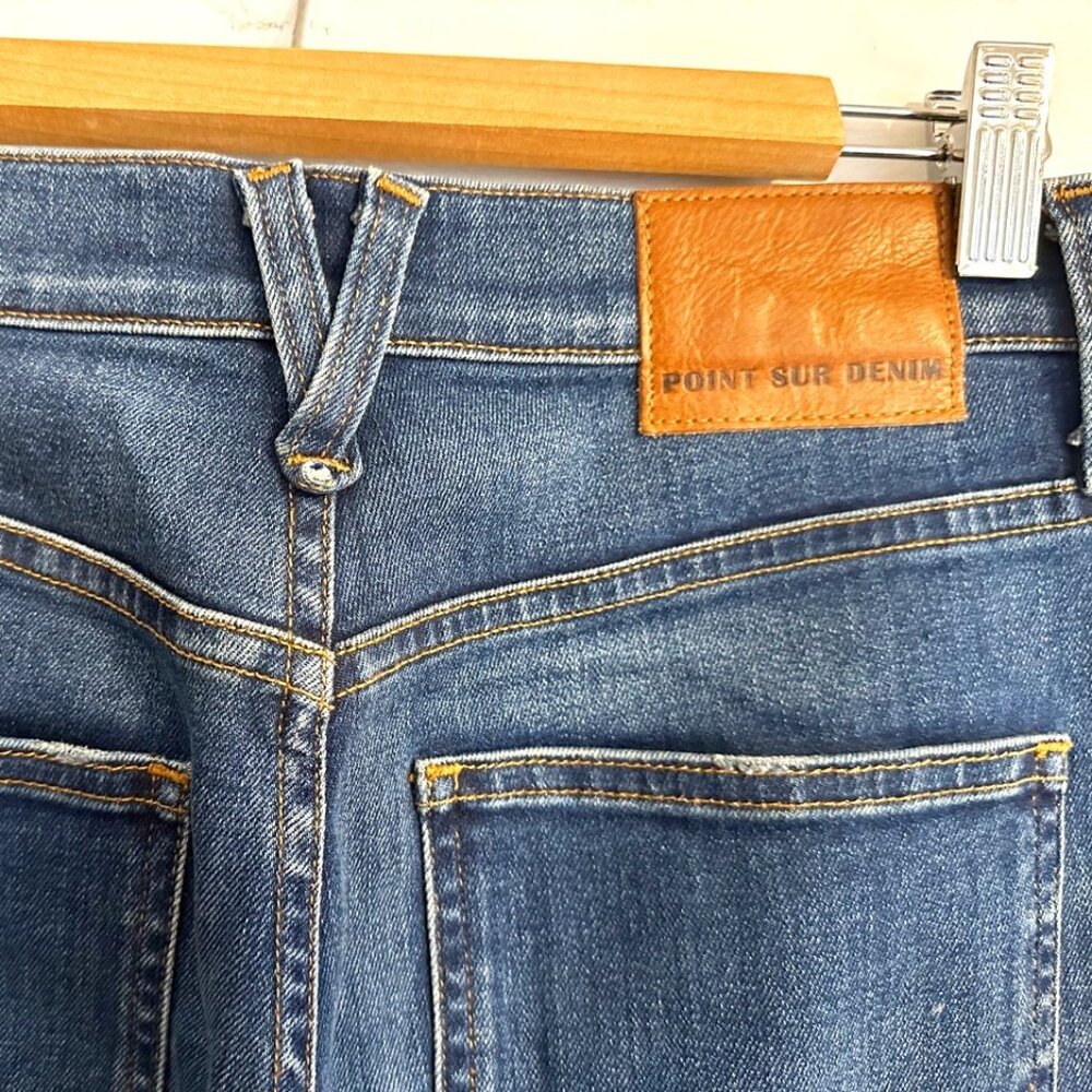 Point Sur Jeans California Button Fly Demi Boot Crop Size 26